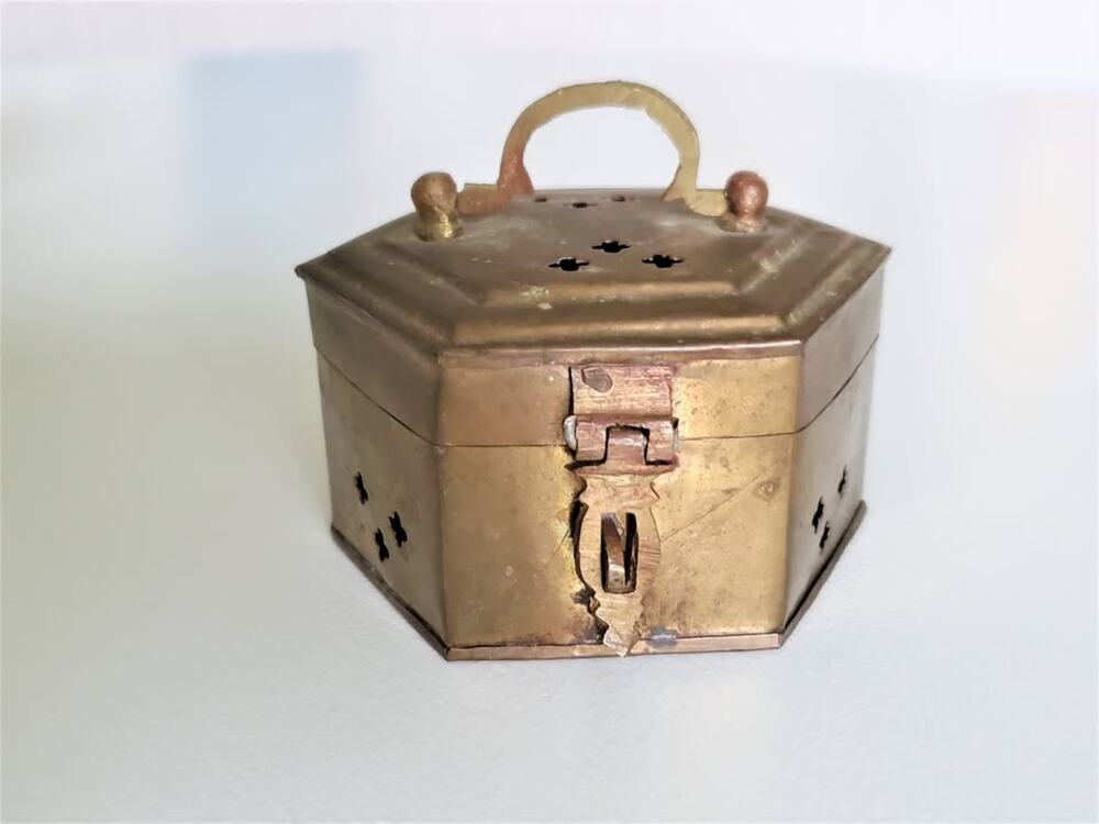 Vintage Brass Trinket Box